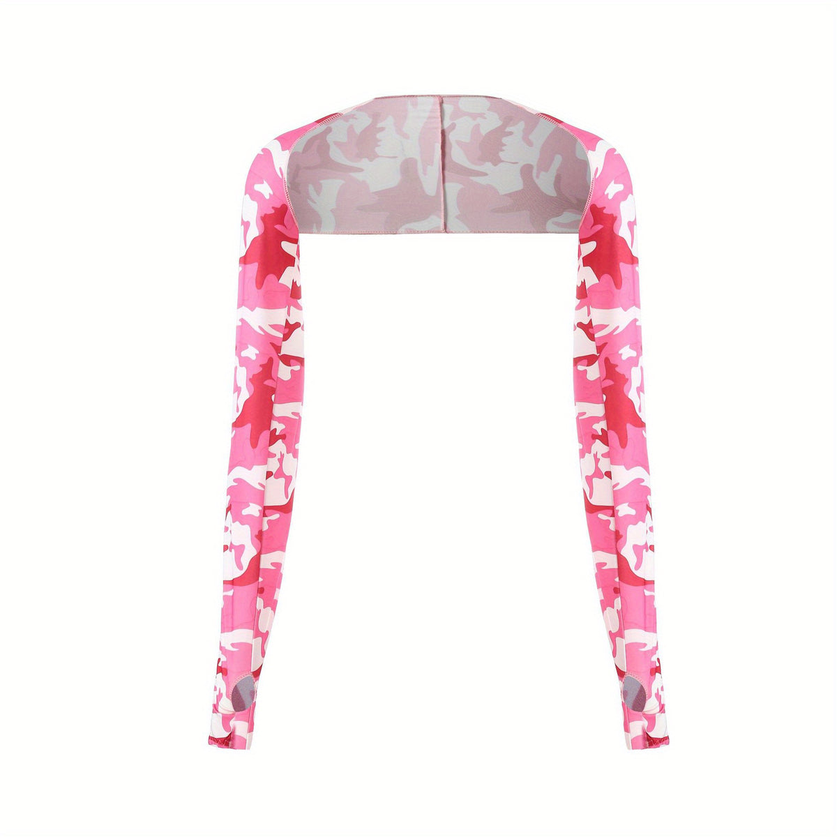 Solid Fingerless Sporty Shawl Sunscreen Ice Shawl Arm Sleeves