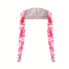 Solid Fingerless Sporty Shawl Sunscreen Ice Shawl Arm Sleeves