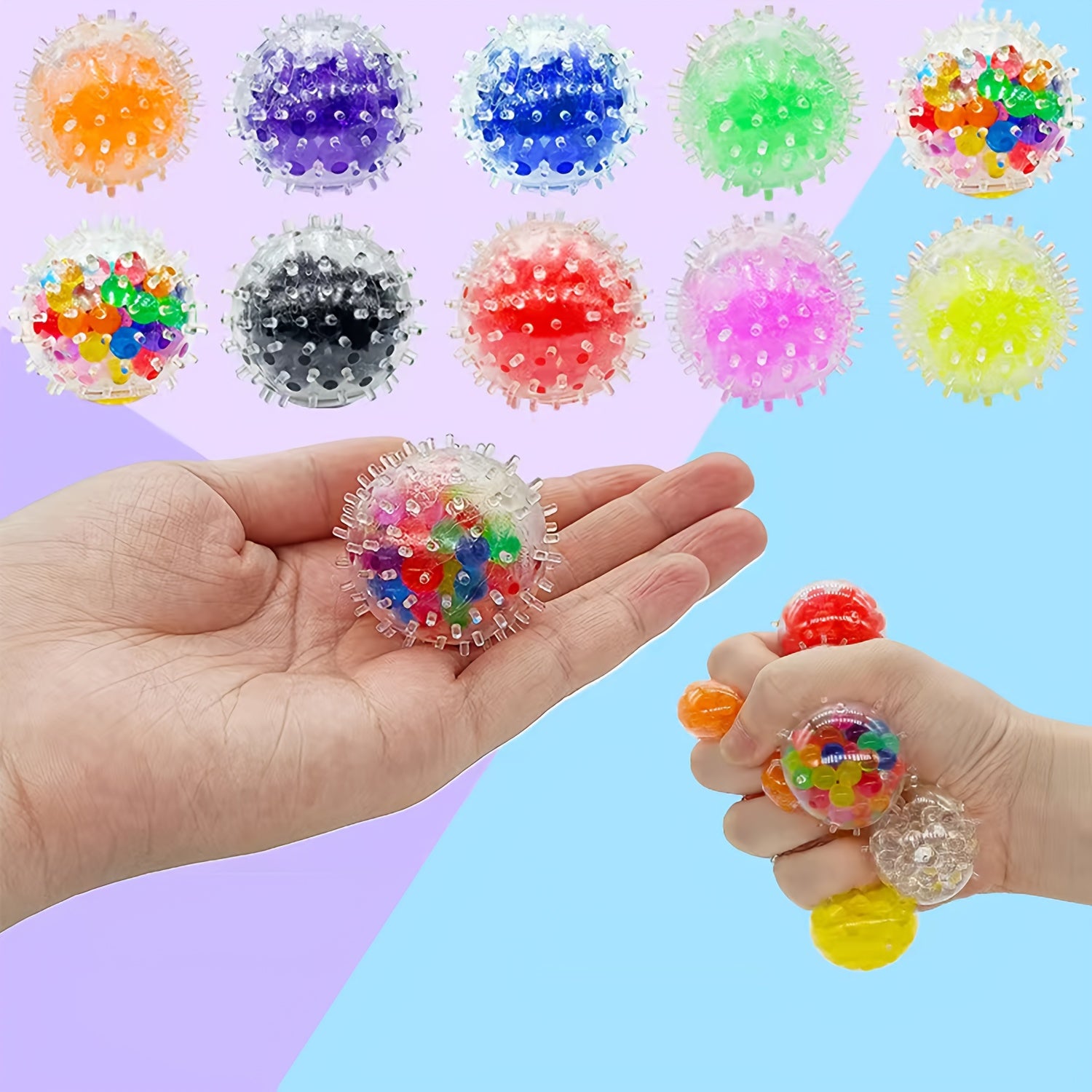 Colorful Soft Stress Balls for Relaxation & Stress Relief