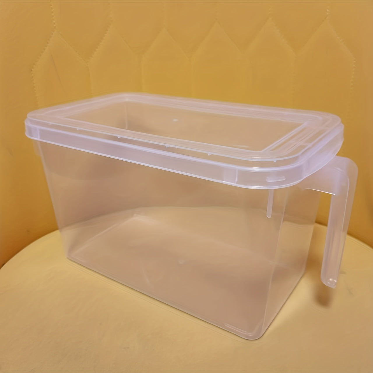 Clear Plastic Drawer Refrigerator Storage Box with Lid for Fresh Keeping