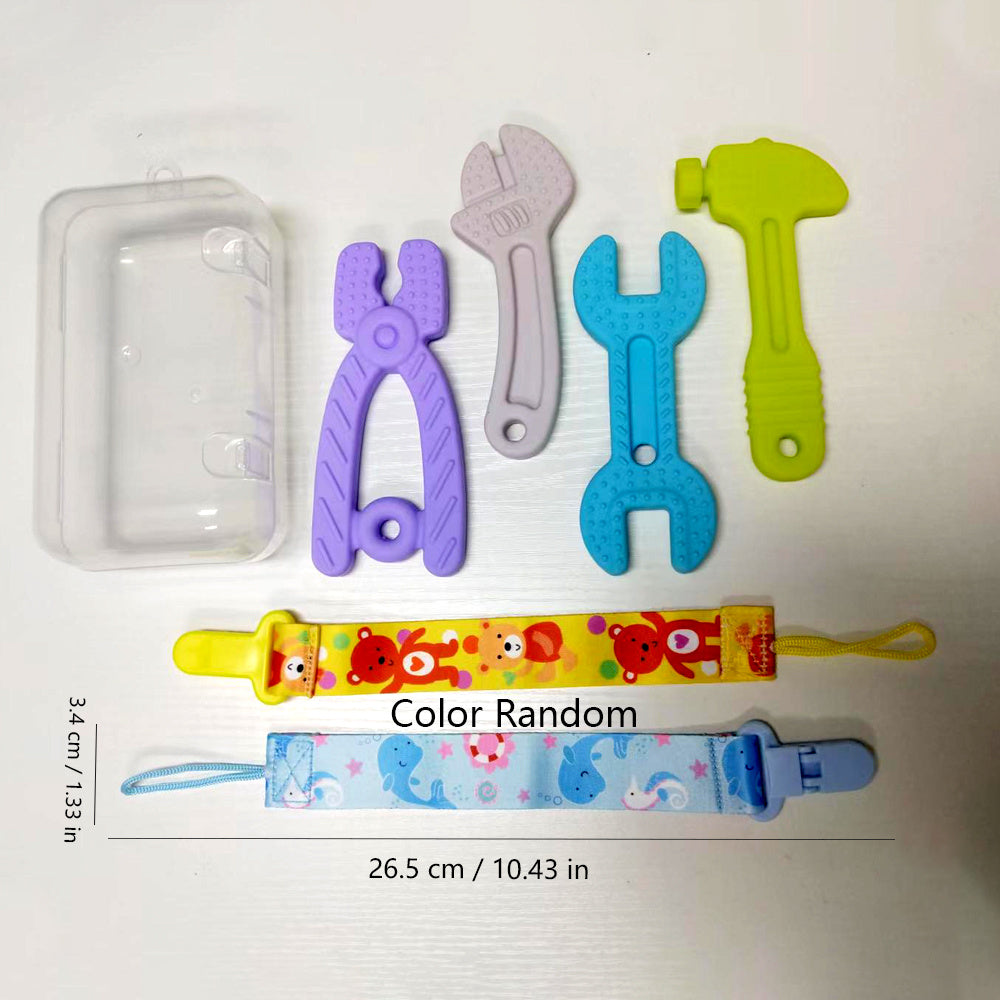 Baby Teething Toys Silicone Teether Set 3-24 Months BPA-Free