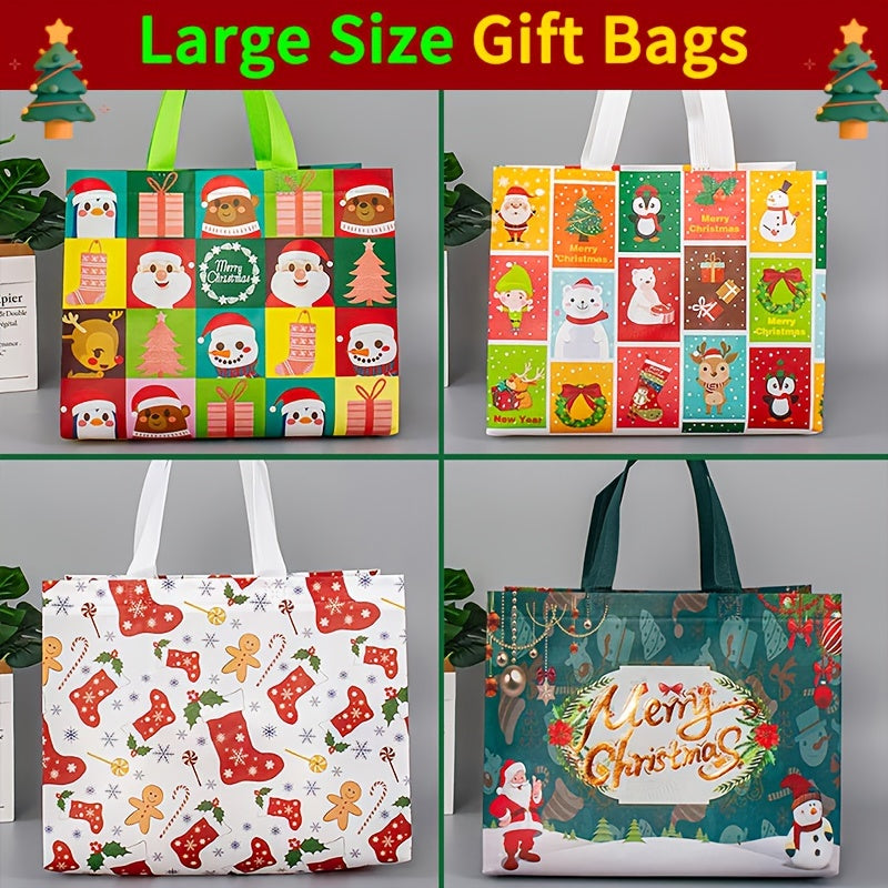 1pc Christmas Gift Bag Eco-friendly Reusable Tote Shopping Bag