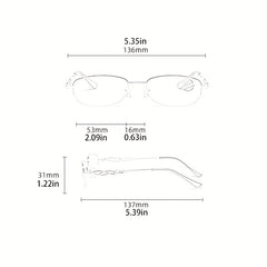 Reading Glasses for Ladies Middle-aged & Elderly with Light-Compatible Frame