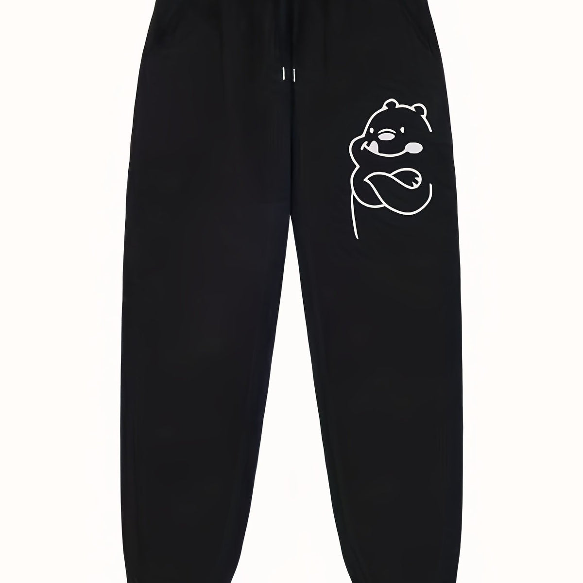 Cartoon Animal Pattern Joggers Men's Casual Loose Fit Pants