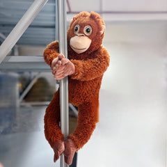 Realistic Orangutan Doll Soft Plush Stuffed Animal Long Arm Monkey
