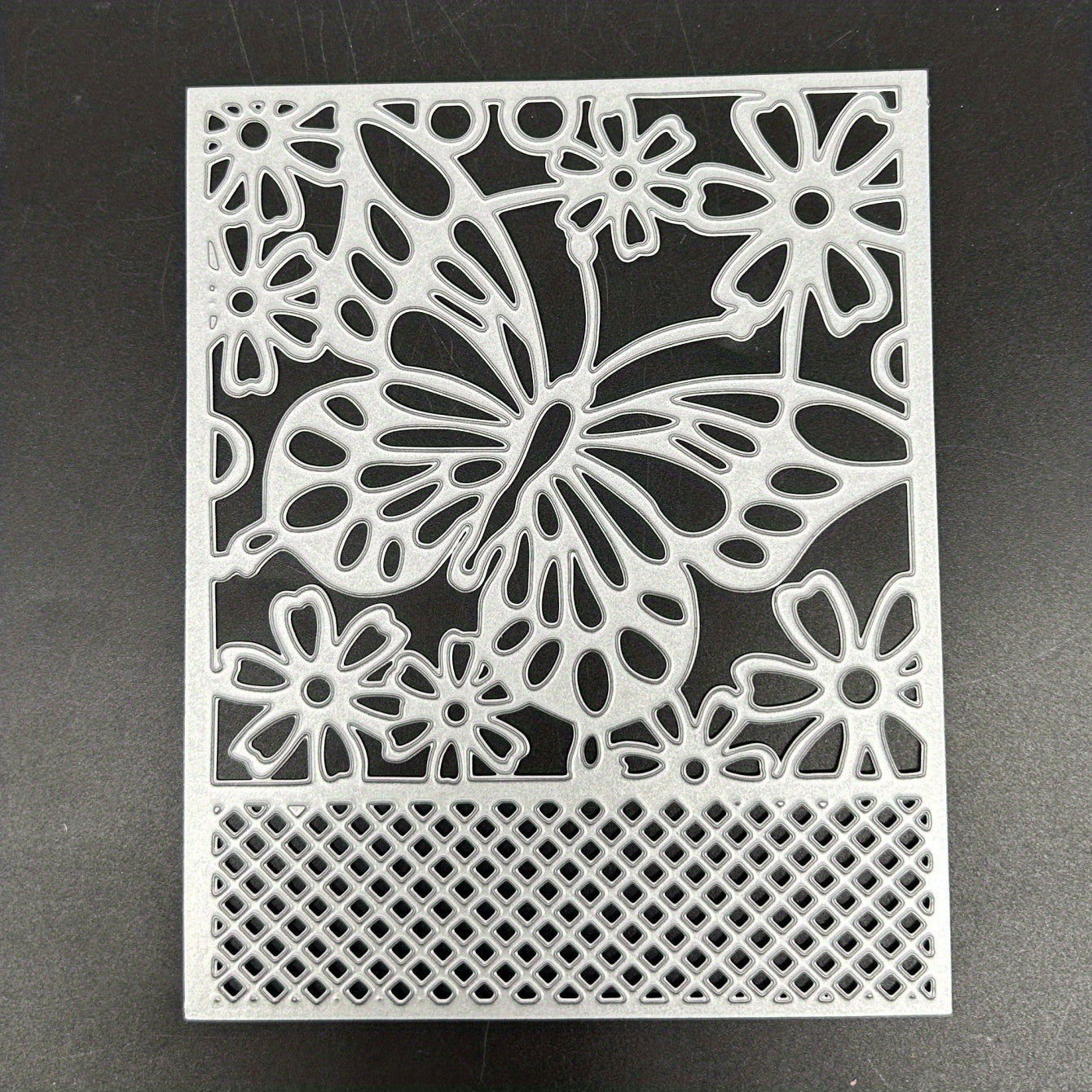 1pc Butterfly Background Mold Metal Embossing Scrapbooking Cutting