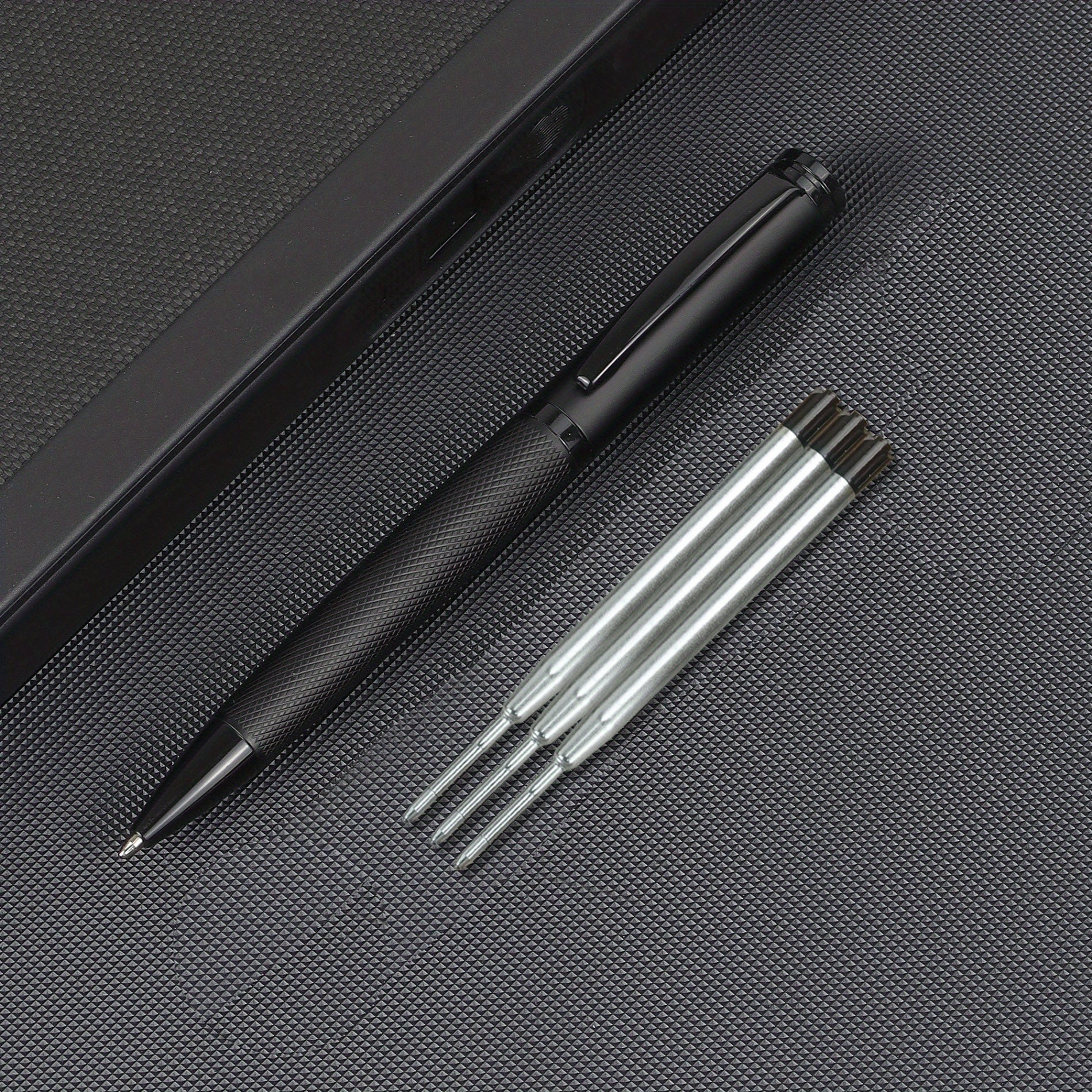 Metal Ballpoint Pen Texture with Refill for Business & Students