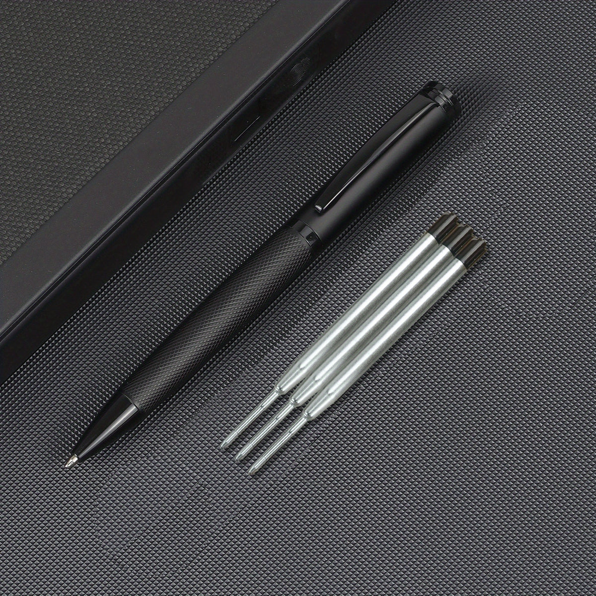 Metal Ballpoint Pen Texture with Refill for Business & Students