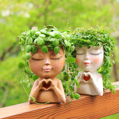 Resin Flower Pots With Drainage Holes - Ideal for Plants & Home Decor