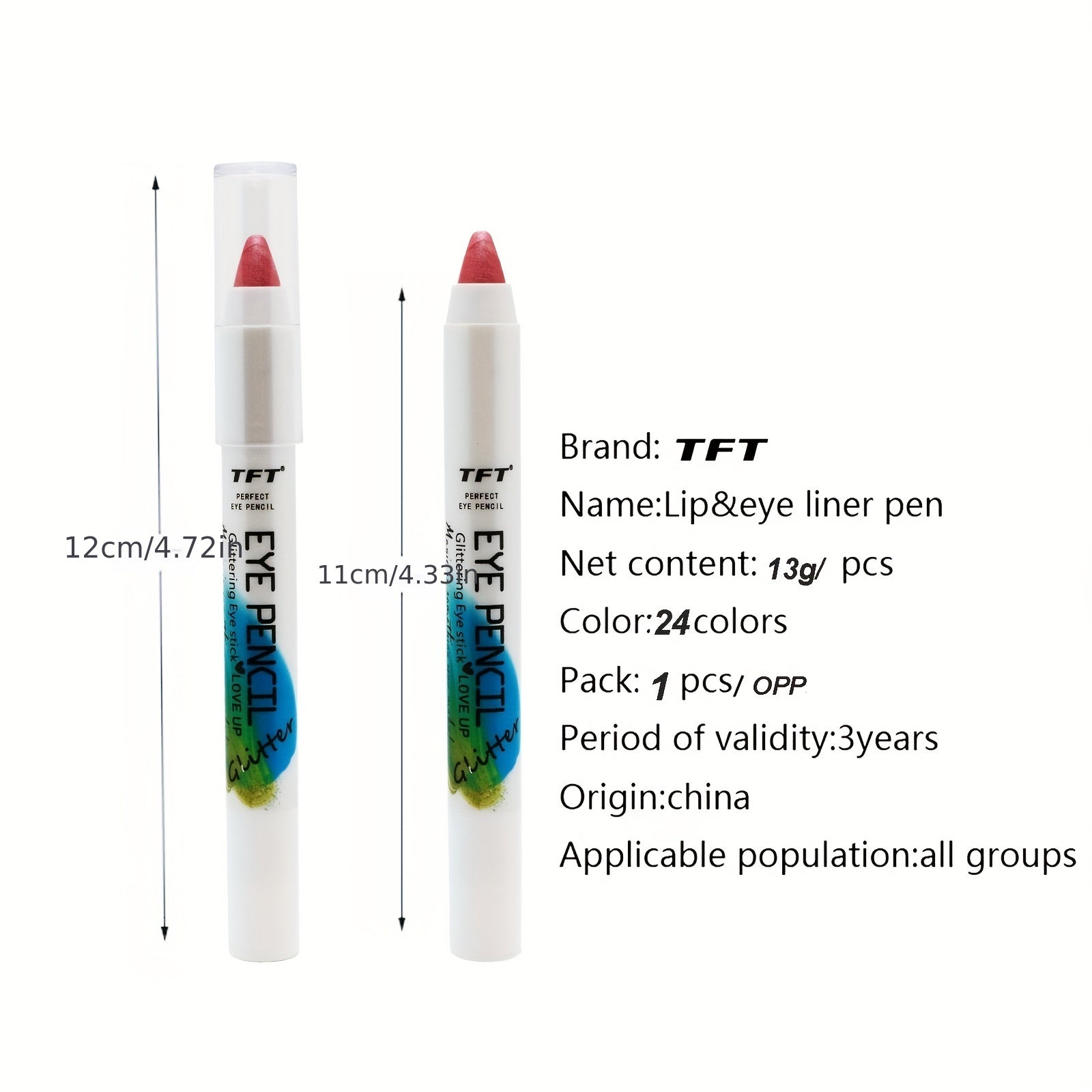 Long Lasting Sparkle Pearly Eyeshadow Pen Waterproof Smudge Proof Makeup Stick