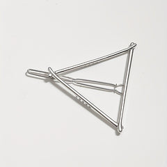Triangle Frame Hair Clip Minimalist Solid Hair Pin Metal Headwear