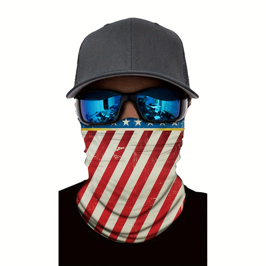 Vintage Line Bandana Outdoor Sports Scarf UV Protection Face Mask