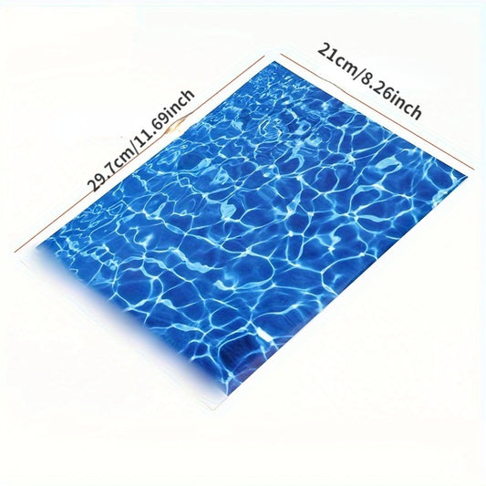 1pc Ripple Water Effect Paper with Adhesive Backing for Dollhouse Decor