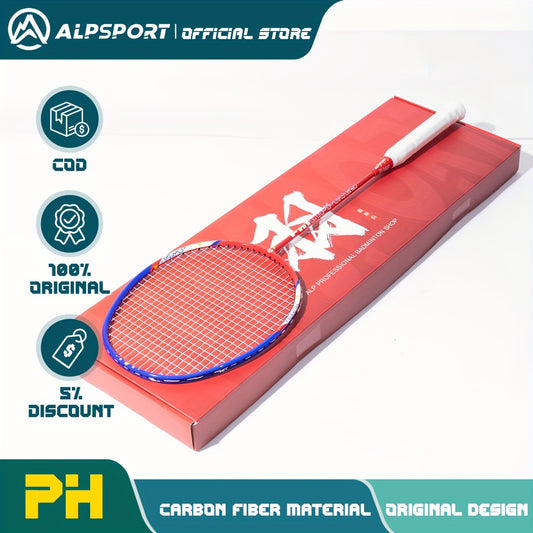 ALPSPORT PH Memorial 5U G4 Max 14 Badminton Racket 100 Full Carbon Fiber