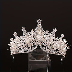 Rhinestone Crown Tiara Bridal High Sense Wedding Photography