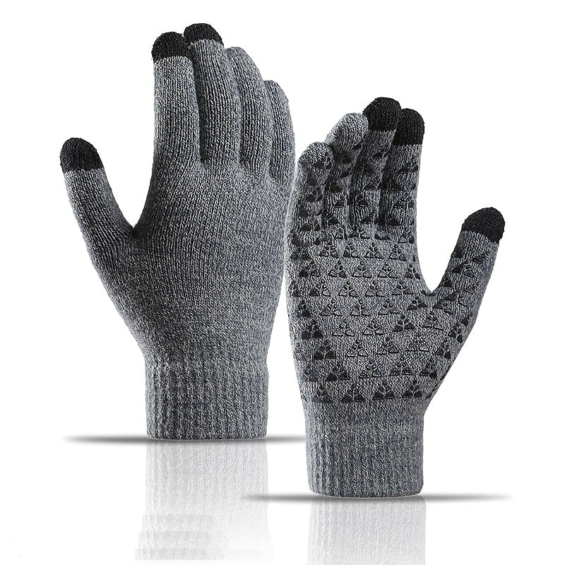 Unisex Winter Knitted Wool Gloves Touch Screen Warm
