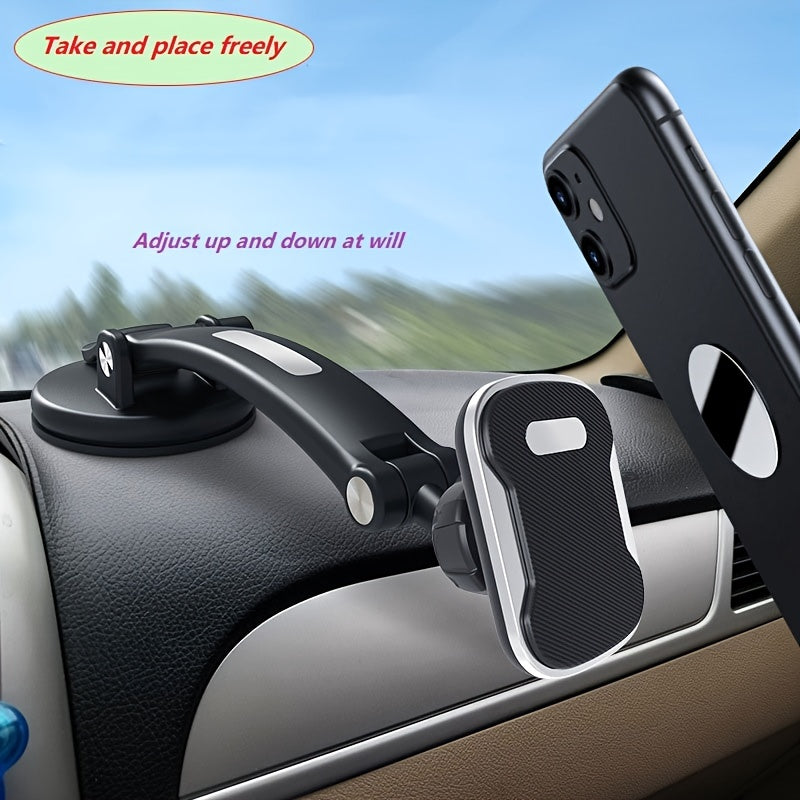 Car Magnetic Phone Bracket 360 Rotating Magnet Mount Suction Cup