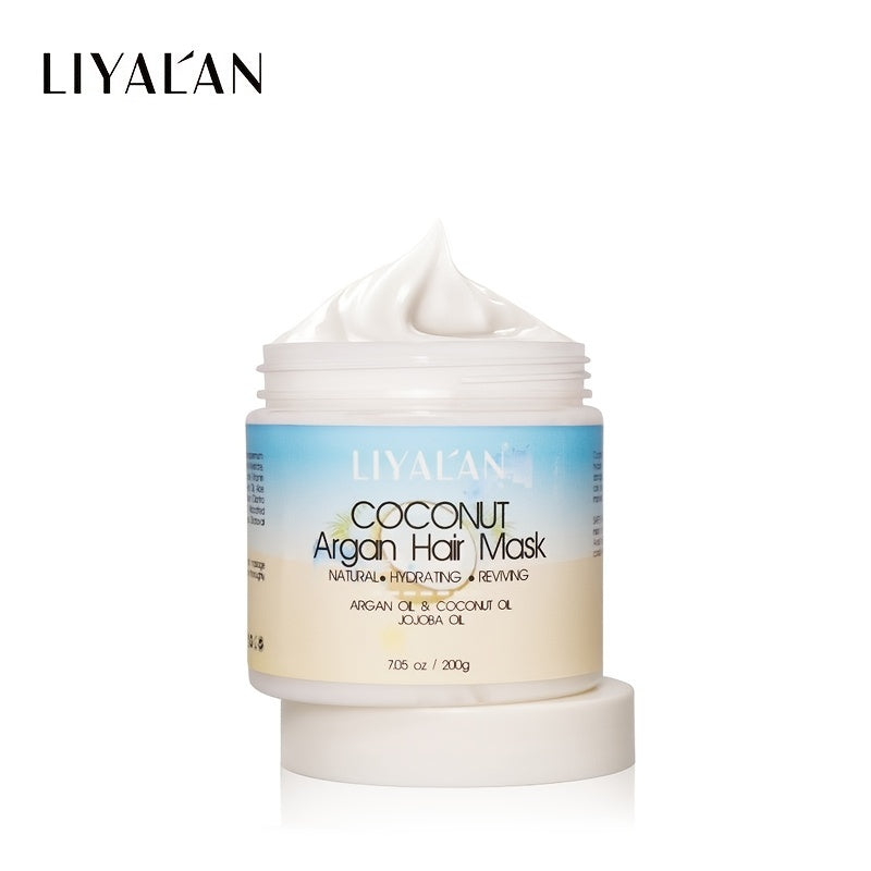 LIYALAN Argan Hair Mask Professional Moisturizing Repair 200g