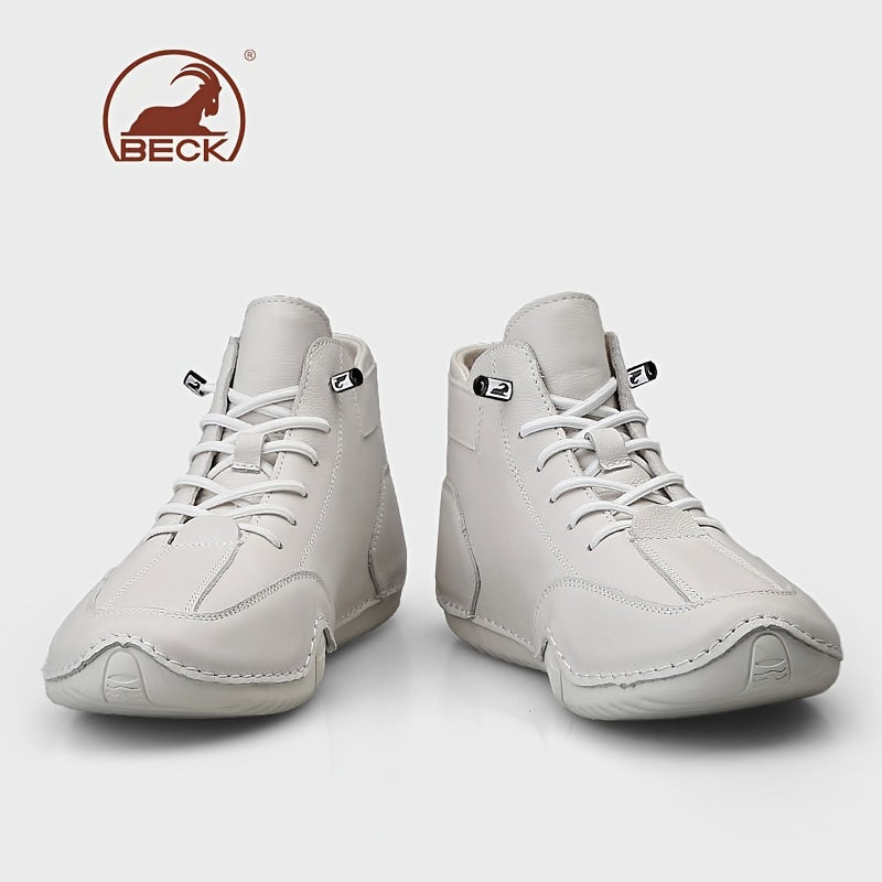 Men's High Top Lace-Up Sneakers for Casual Walking