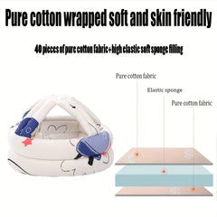 Adjustable Infant and Toddler Safety Helmet for Running, Walking, Crawling