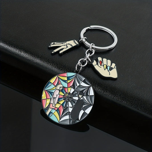 Boys Round Pendant Keychain Gift