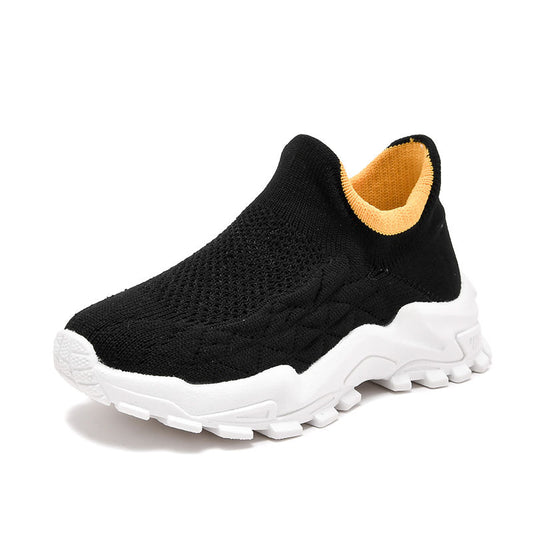 Boys Casual Knit Sneakers Lightweight Running Shoes