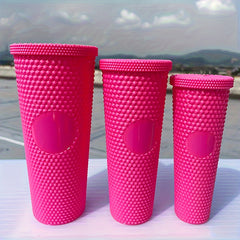 3pcs Plastic Water Cup Set with Straw 37.2oz 24.01oz 15.22oz Leakproof Bottle