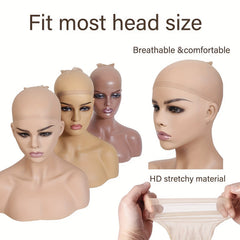 10 Pcs Transparent Wig Caps for Lace Front Wig - Stocking Caps for Wigs