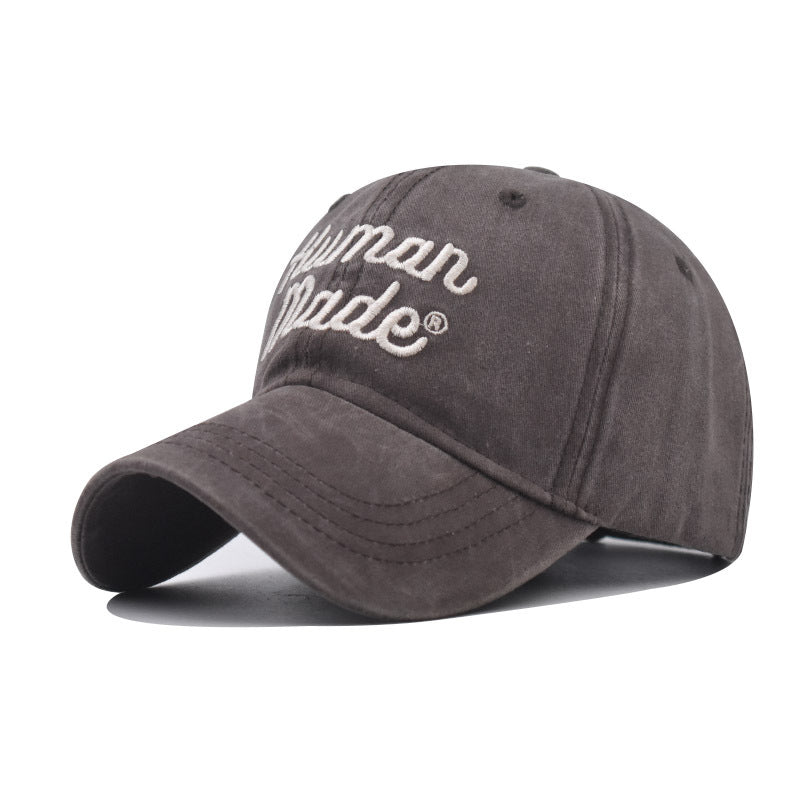 Distressed Letter Embroidery Baseball Cap for Men