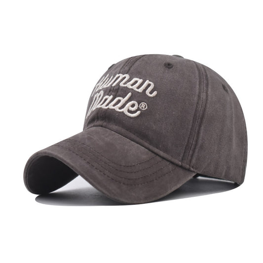 Distressed Letter Embroidery Baseball Cap for Men