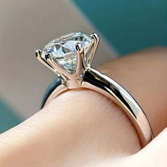Men's Silver Stainless Steel Zircon Ring Set