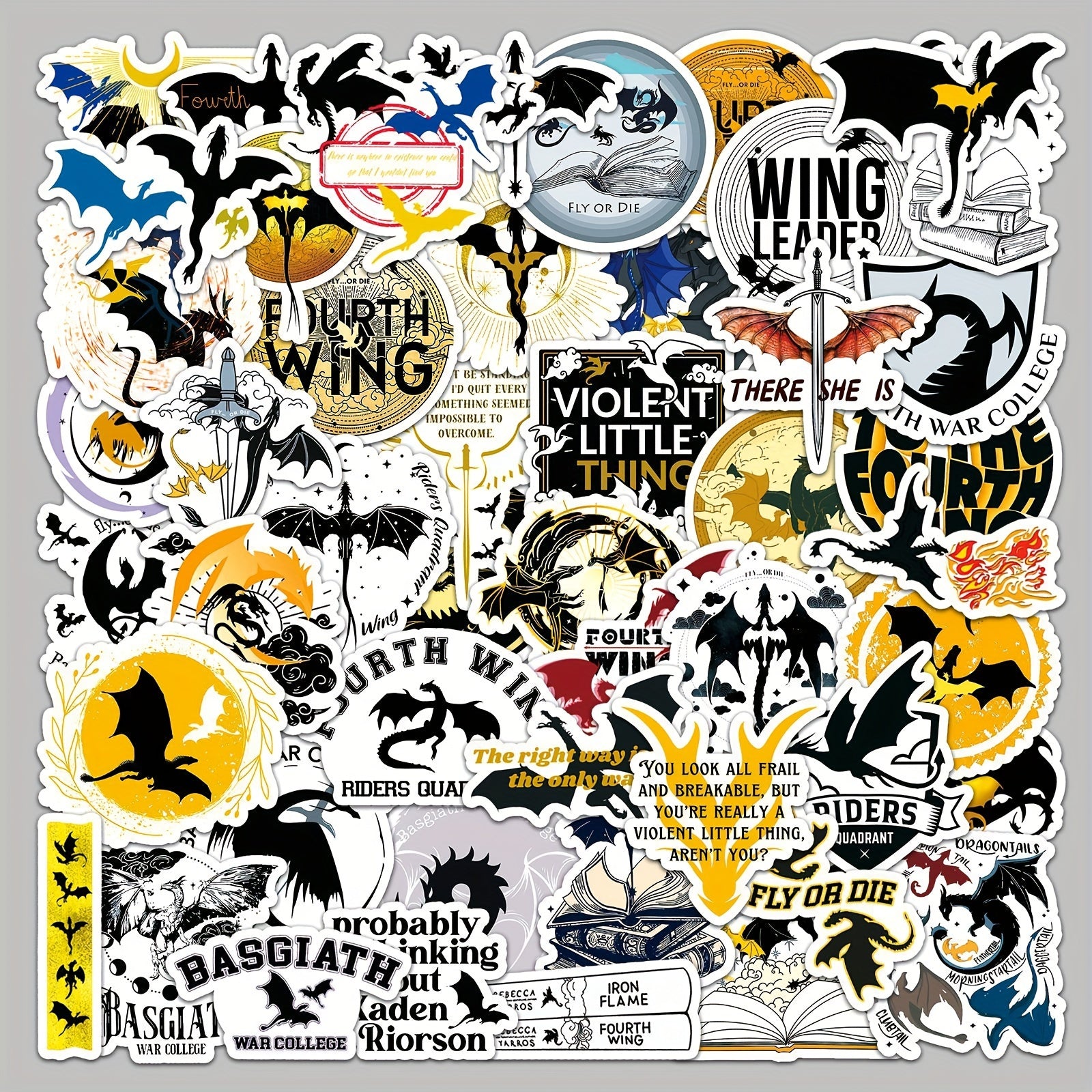 50pcs Dragon Series Graffiti Stickers Waterproof DIY Stickers