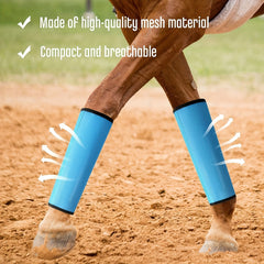 4pcs Mesh Fly Boots For Horses Breathable Protective Leg Wraps