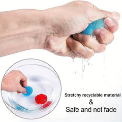 10pcs Reusable Cotton Water Balls for Summer Camping Water Combat Toys
