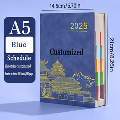 Customizable Planner Thick Journal for Notes Scheduling & Mixed Colors