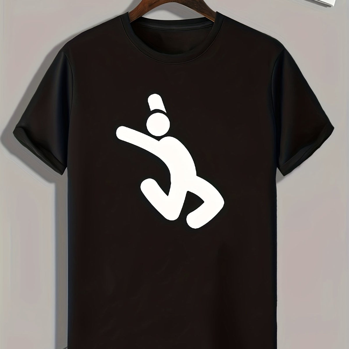 Pattern Print Men's Sports T-shirt Comfy Graphic Tee Outdoor Clothing