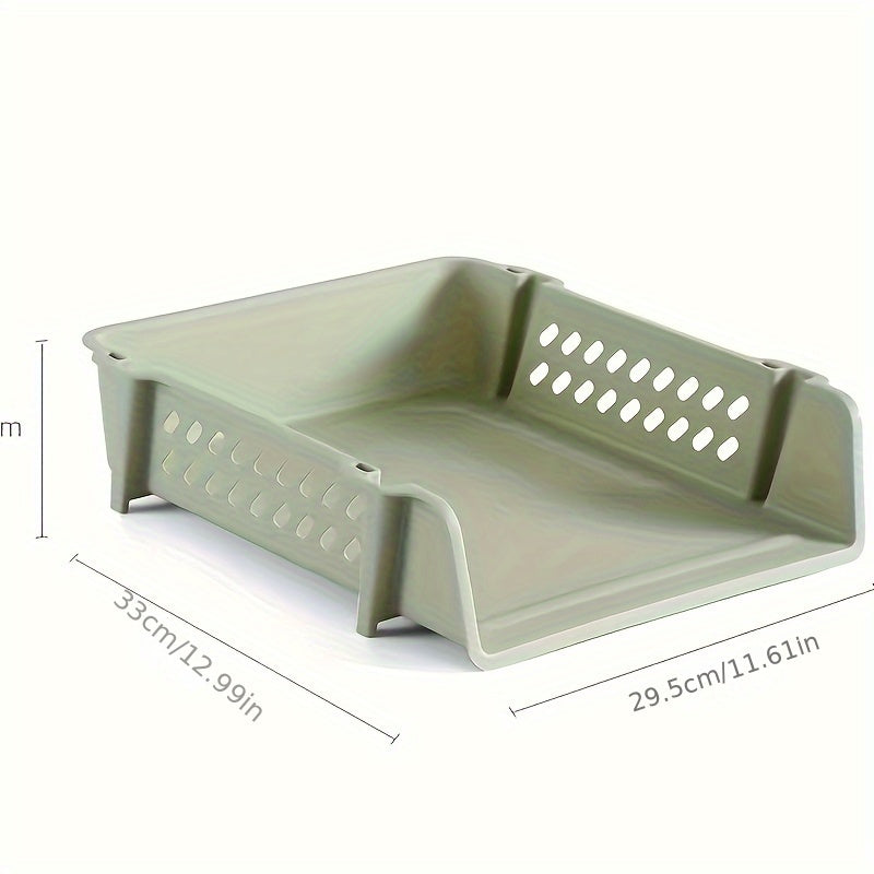 A4 Plastic Document Organizer for Office Desk Storage