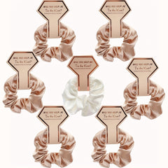 Large Silk Scrunchie for Wedding Party Gift
