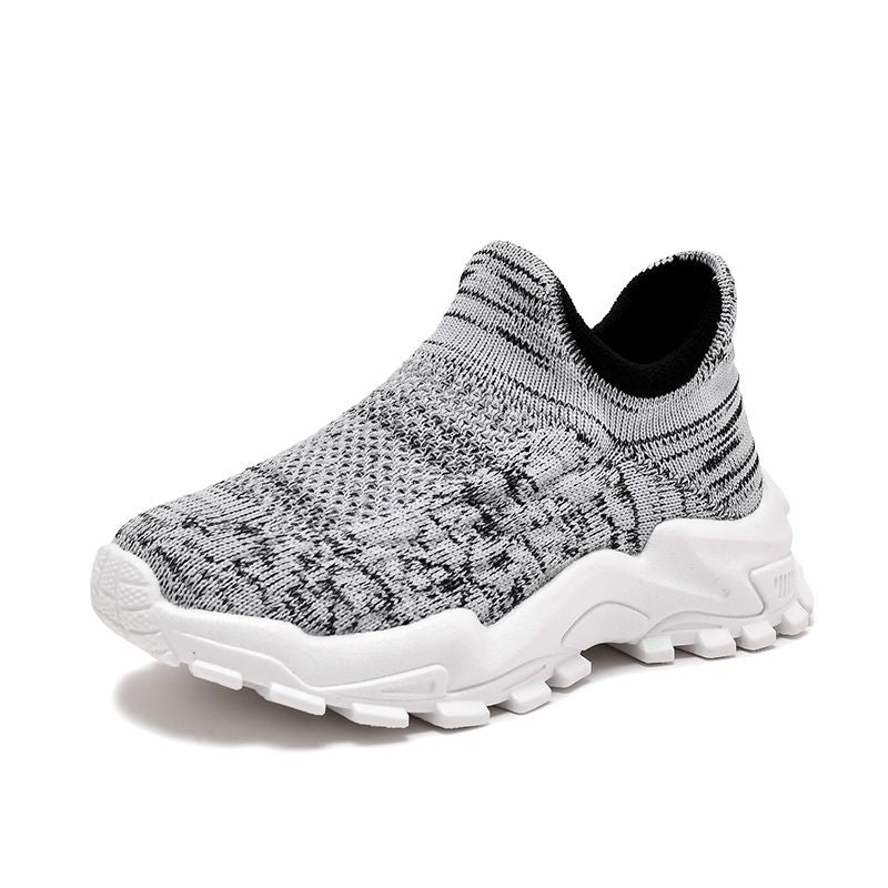 Boys Casual Knit Sneakers Lightweight Running Shoes
