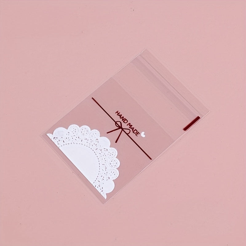 100pcs Butterfly Macaron Candy Bag Cookie Bag Flat Bag Gift Bag
