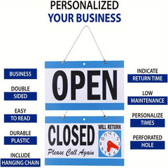 Open/Closed Sign for Business Stores Restaurants Bars Salons
