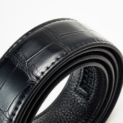 AODIDAISHU Men's Crocodile Pattern Leather Belt