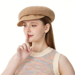 Classic Solid Beret Casual Newsboy Hat Vintage Painter Cap