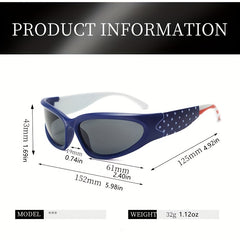 American Flag Sunglasses UV Protection Glasses for Men Women