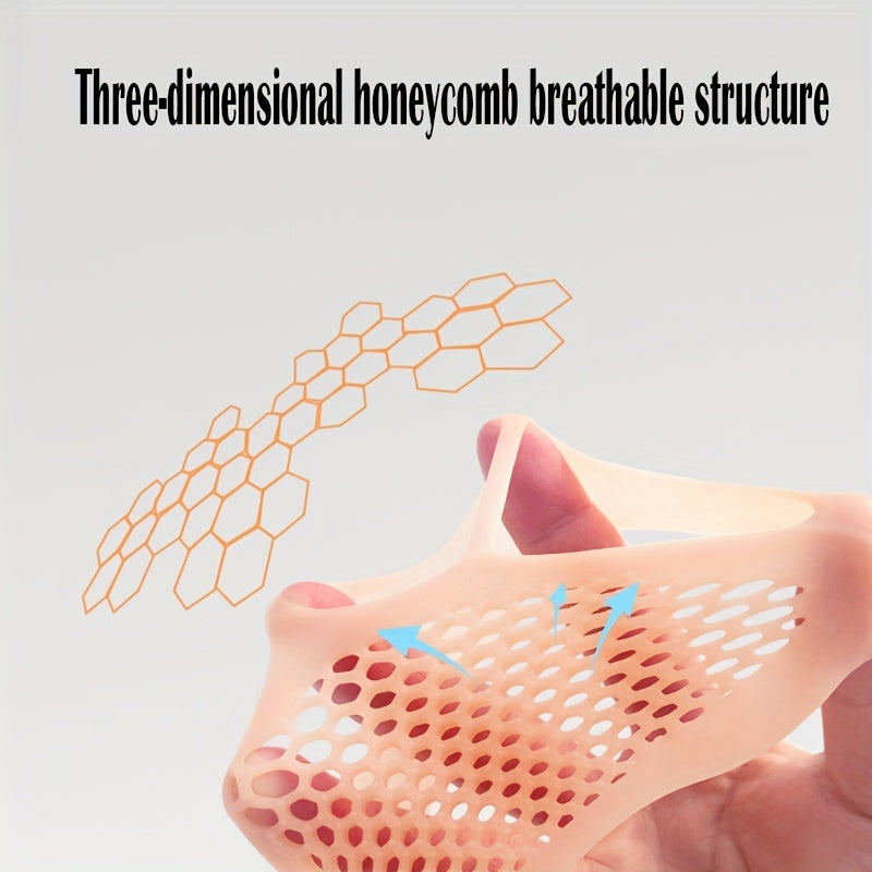 Honeycomb Forefoot Pad Anti slip Silicone Insole for High Heels