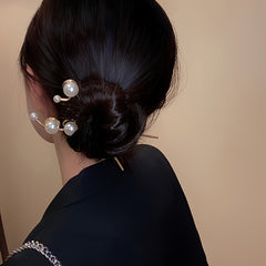 Pearl Hair Stick Hair Chopsticks Pearl Bun Hair Pin Bridal Wedding Hair Jewelry
