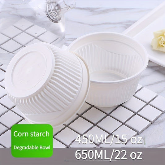 50-100 Disposable Soup Container Food Bowl 450ml 15oz 650ml 22oz