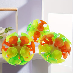 2pcs Colorful Suction Cup Balls Interactive Throw and Catch Toy