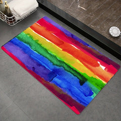 Rainbow Door Mat Non-Slip Front Door Indoor/Outdoor Entrance Mat