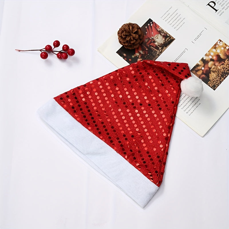 Knitted Fabric Woolen Edge Christmas Hat